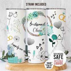 bridal 20oz tumbler - bride tumbler - bride gift - bridal tumbler - bridal cup - bridesmaid tumbler