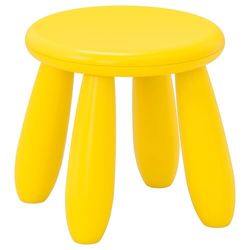 mammut children's stool, indoor/outdoor/yellow