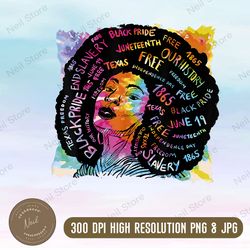 juneteenth black history celebrating black freedom 1865 png, png high quality, png, digital download