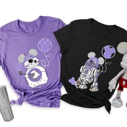 bb-8 and r2-d2 wears mickey ears disney 100 yea