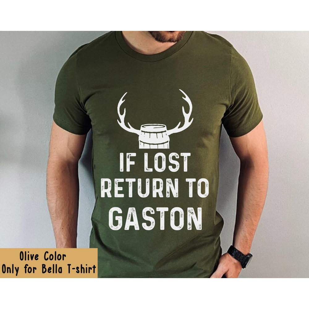 Beauty And The Beast If Lost Return To Gaston Shirt Disney Villains T-shirt Walt Disney World Disneyland Trip Funny Birthday Gift - 1.jpg