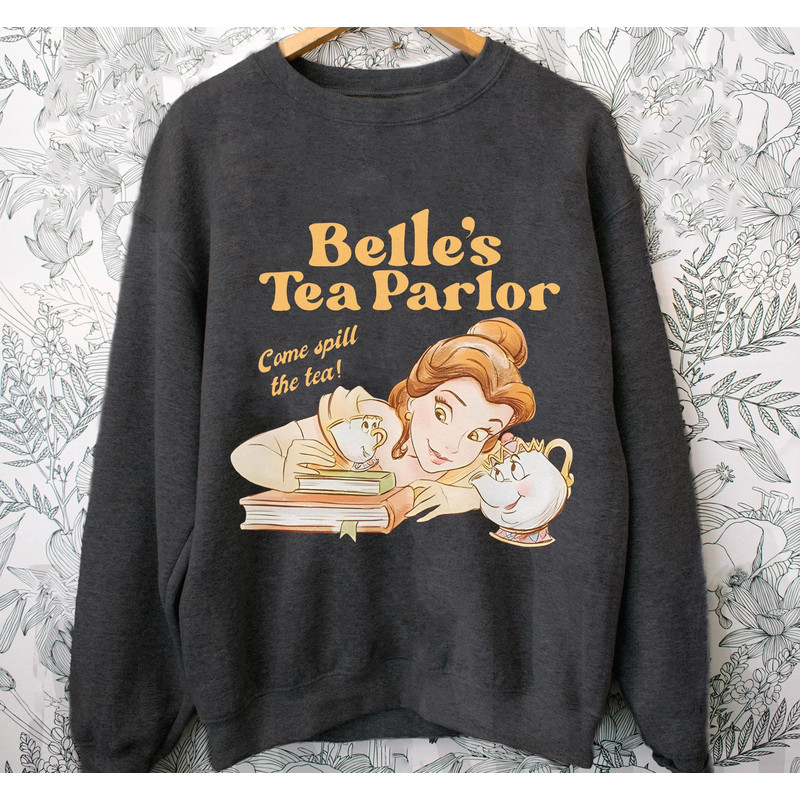 Belle's Tea Parlor Spill The Tea Shirt  Beauty and The Beast  Disney Princess Chip Potts  Disney World T-shirt  Disneyland Family Trip - 3.jpg