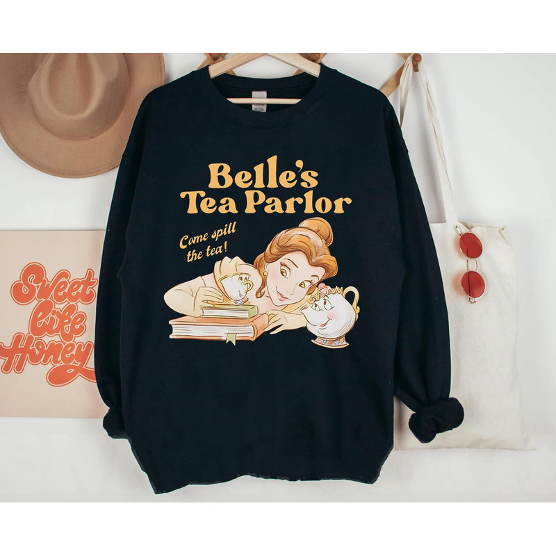 Belle's Tea Parlor Spill The Tea Shirt  Beauty and The Beast  Disney Princess Chip Potts  Disney World T-shirt  Disneyland Family Trip - 5.jpg