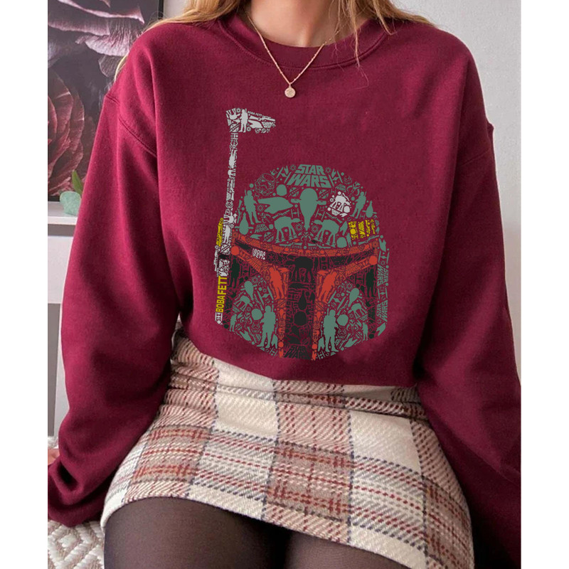 Boba Fett Silhouette Helmet Star War Shirt Star Wars Day 2023  May the 4th T-shirt  Galaxy's Edge  Walt Disney World  Disneyland Trip - 4.jpg