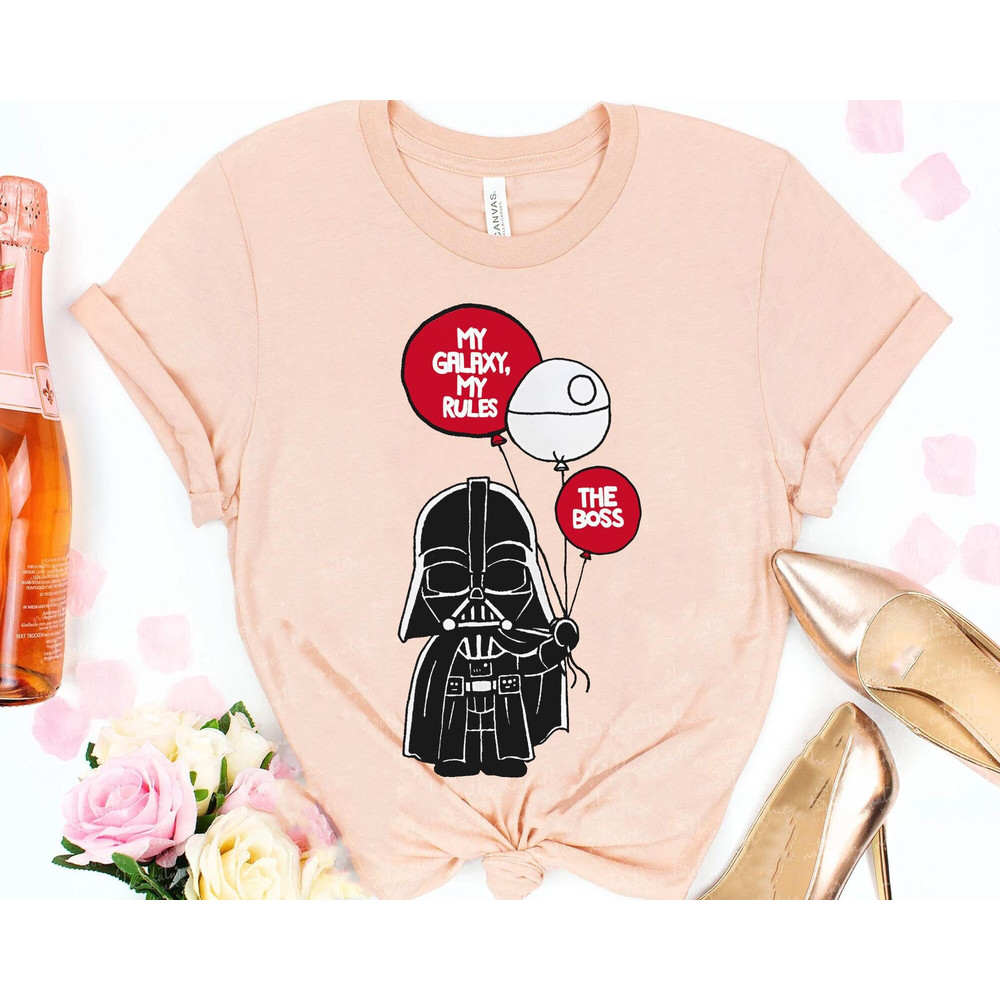 Chibi Darth Vader With Death Star Balloon My Galaxy My Rules The Boss Shirt Star Wars Celebration May the 4th Be With You Galaxy's Edge - 2.jpg