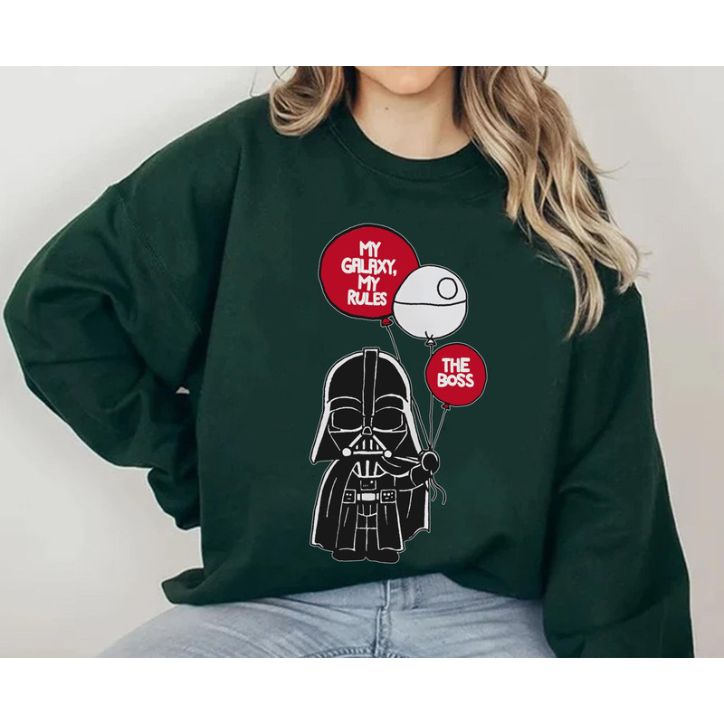 Chibi Darth Vader With Death Star Balloon My Galaxy My Rules The Boss Shirt Star Wars Celebration May the 4th Be With You Galaxy's Edge - 5.jpg