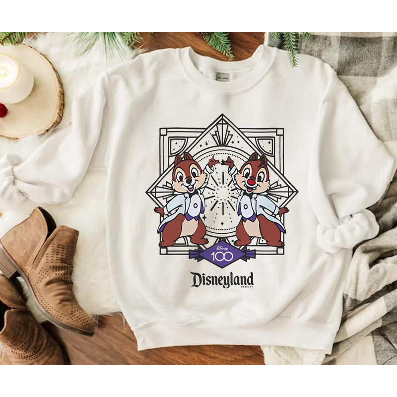 Chip n Dale Disney 100 Years Of Wonder Shirt Disney100 Tee Walt Disney Company T-shirt Disneyland Platinum 2023 Trip 100th Anniversary - 4.jpg