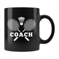 badminton coach gift, badminton coach mug, badminton gift, badminton coffee mug, gift for badminton coach, badminton pla
