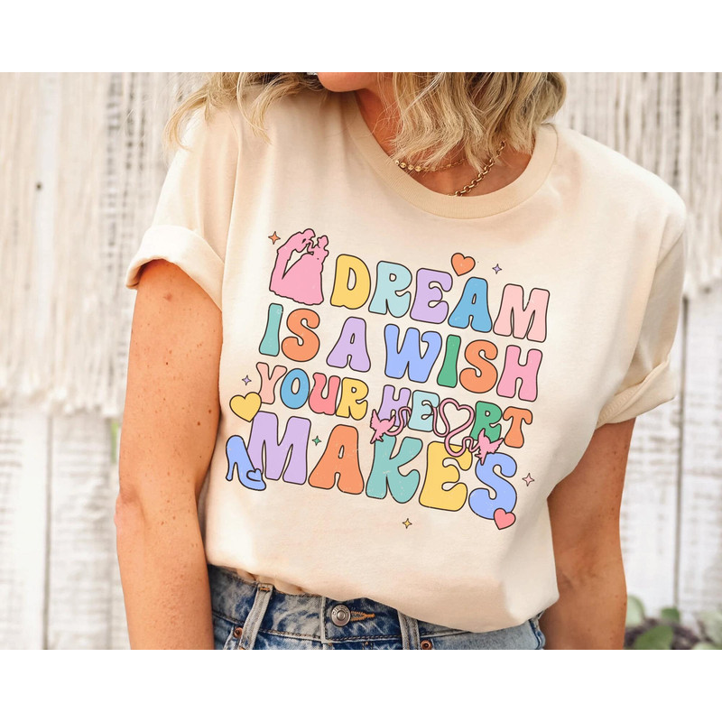 Cinderella Princess Shirt  A Dream Is A Wish Your Heart Makes Shirt  Disney Song Lyrics  Disney World T-shirt  Disneyland Family Trip - 2.jpg