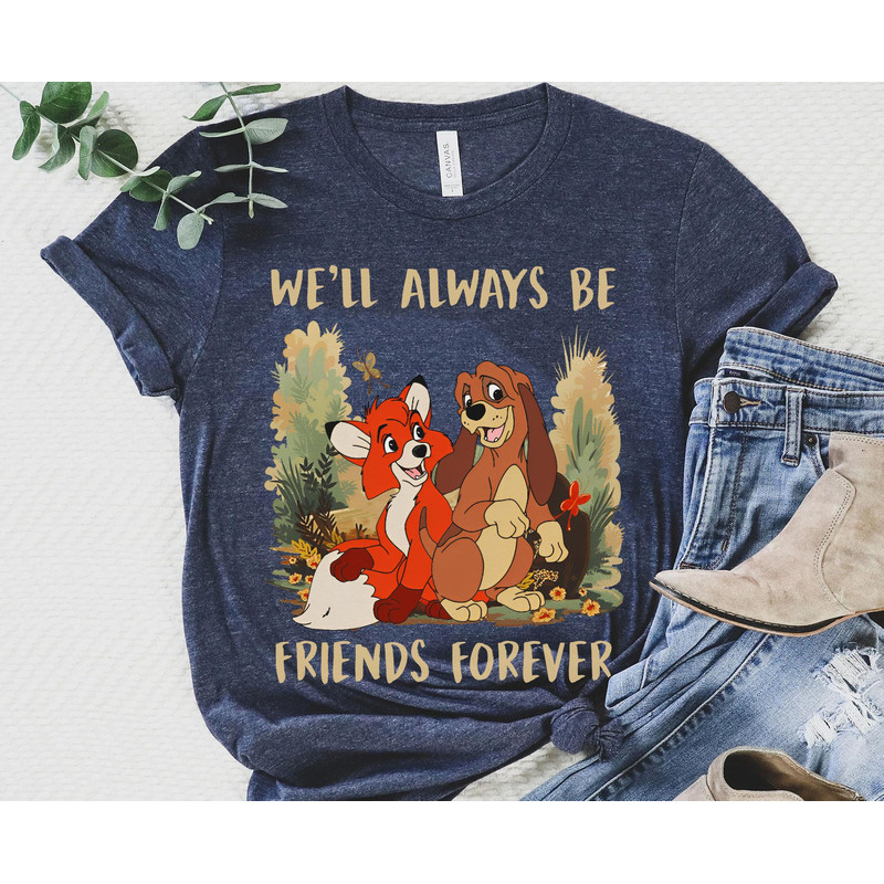 Copper And Todd Always Be Friends Forever Shirt The Fox And The Hound T-shirt Disney Best Friends Tee Disneyland Bestie BFF Matching - 5.jpg