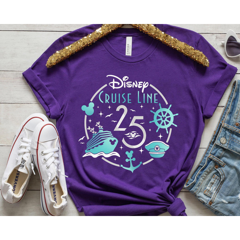 Cruise Line 25th Silver Anniversary At Sea Shirt  Family Cruise T-shirt  Disney Vacations 2023  Walt Disney World  Disneyland Trip - 3.jpg