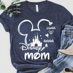 custom disney mom mickey mouse disney castle shirt, mickey mouse shirt, disney shirt