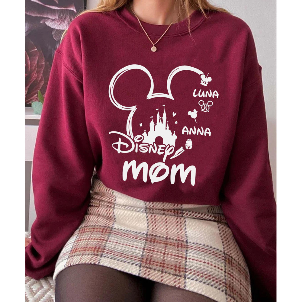 Custom Disney Mom Mickey Mouse Disney Castle Shirt Disney Mother T-shirt Mother's Day Shirt Walt Disney World Disneyland Trip Gift - 5.jpg