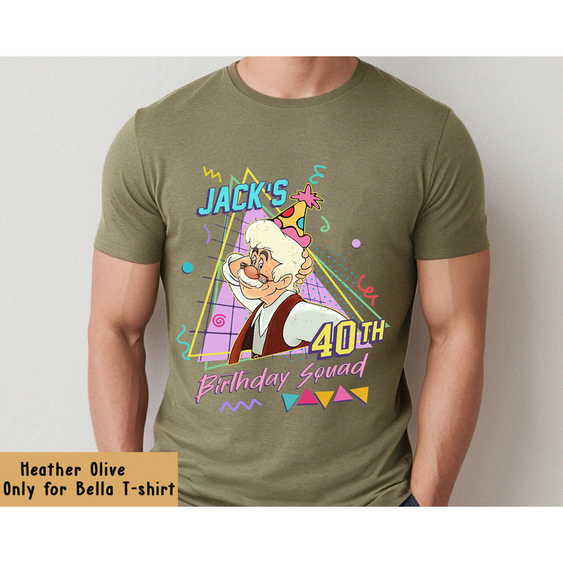 Custom Disney Pinocchio Birthday Matching Tee Personalized Disney Birthday Shirt Jiminy Cricket Geppetto Figaro Birthday Squad T-shirt - 3.jpg