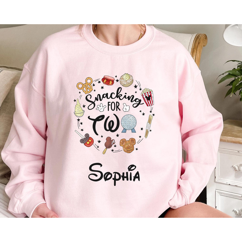 Custom Disney Snacks For Two Pay For Three Shirt Pregnancy Announcement Bump Reveal Matching Shirt To Be Mom Dad Walt Disney World - 2.jpg