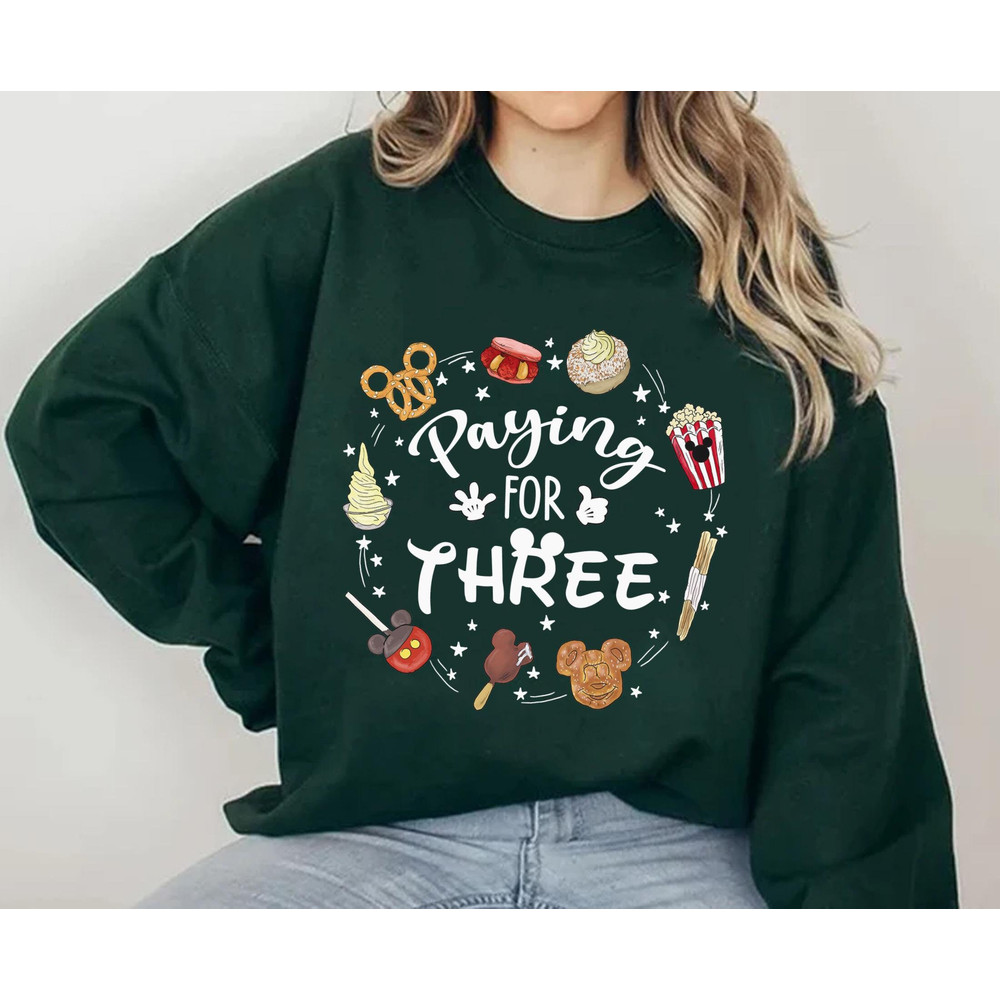 Custom Disney Snacks For Two Pay For Three Shirt Pregnancy Announcement Bump Reveal Matching Shirt To Be Mom Dad Walt Disney World - 5.jpg