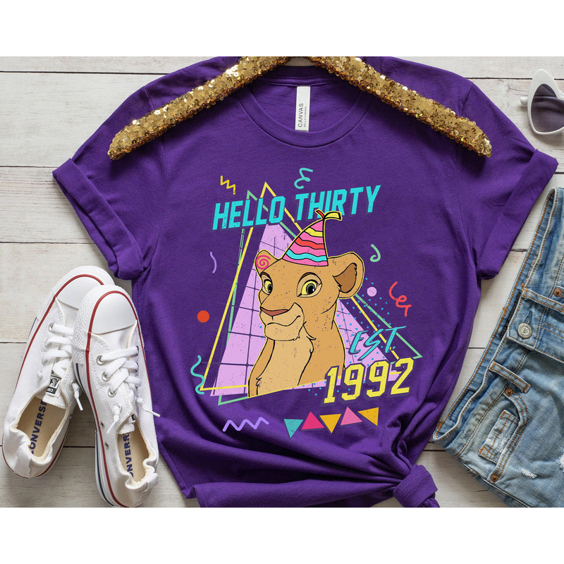 Custom Disney The Lion King Birthday Couple T-shirt  Nala And Simba Matching Tee  Personalized Disney Birthday Shirt Disney Hakuna Matata - 3.jpg