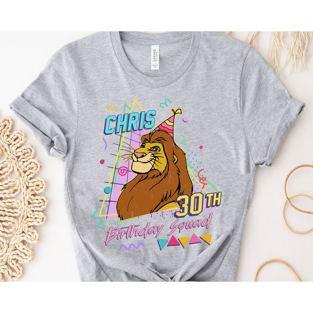 Custom Disney The Lion King Birthday Couple T-shirt  Nala And Simba Matching Tee  Personalized Disney Birthday Shirt Disney Hakuna Matata - 4.jpg