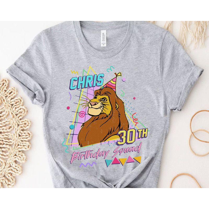 Custom Disney The Lion King Birthday Couple T-shirt  Nala And Simba Matching Tee  Personalized Disney Birthday Shirt Disney Hakuna Matata - 4.jpg