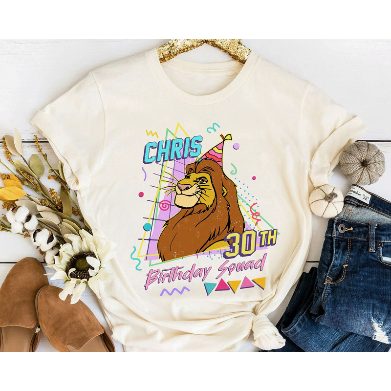 Custom Disney The Lion King Birthday Couple T-shirt  Nala And Simba Matching Tee  Personalized Disney Birthday Shirt Disney Hakuna Matata - 5.jpg