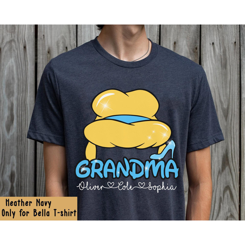 Custom Kids Name Cinderella Princess Grandma Shirt Disney Princess T-shirt Disneyland Mother's Day Gift Walt Disney World Trip - 3.jpg