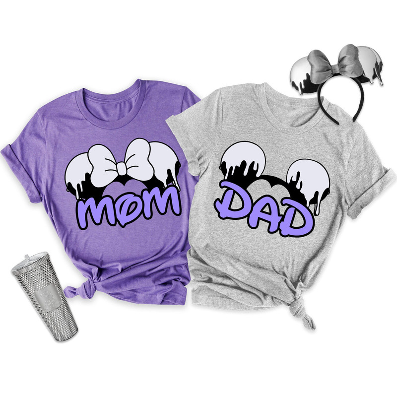 Custom Mom and Dad Disney 100 Years Of Wonder Shirt  Mommy Daddy Matching  Father's Day Gift For Dad  Disneyland 100th Anniversary Shirt - 1.jpg