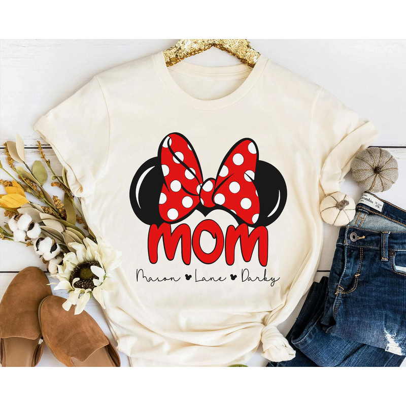 Custom Mom Minnie Mouse Ears Shirt  Disney Mom T-shirt  Mother's Day Gift Ideas  Cute Mother Shirt  Walt Disney World  Disneyland Trip - 4.jpg