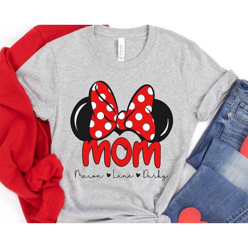 Custom Mom Minnie Mouse Ears Shirt  Disney Mom T-shirt  Mother's Day Gift Ideas  Cute Mother Shirt  Walt Disney World  Disneyland Trip - 5.jpg