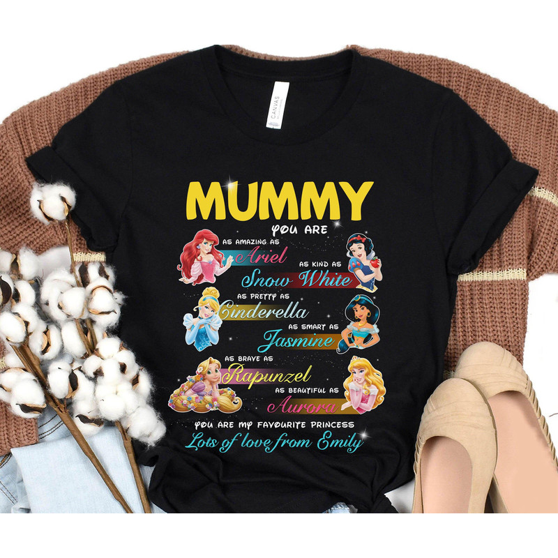 Custom Mommy You Are My Favorite Princess Shirt  Disney Mom T-shirt  Mother's Day Gift Ideas  Gift For Mom  Disneyland Trip Outfits - 1.jpg