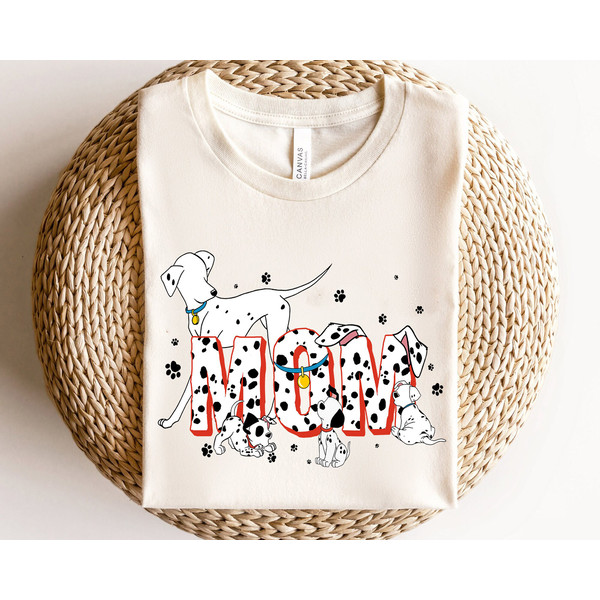 Disney 101 Dalmatians Perdita Mom of Many - Short Sleeve T-Shirt for Kids -  Customized-White 