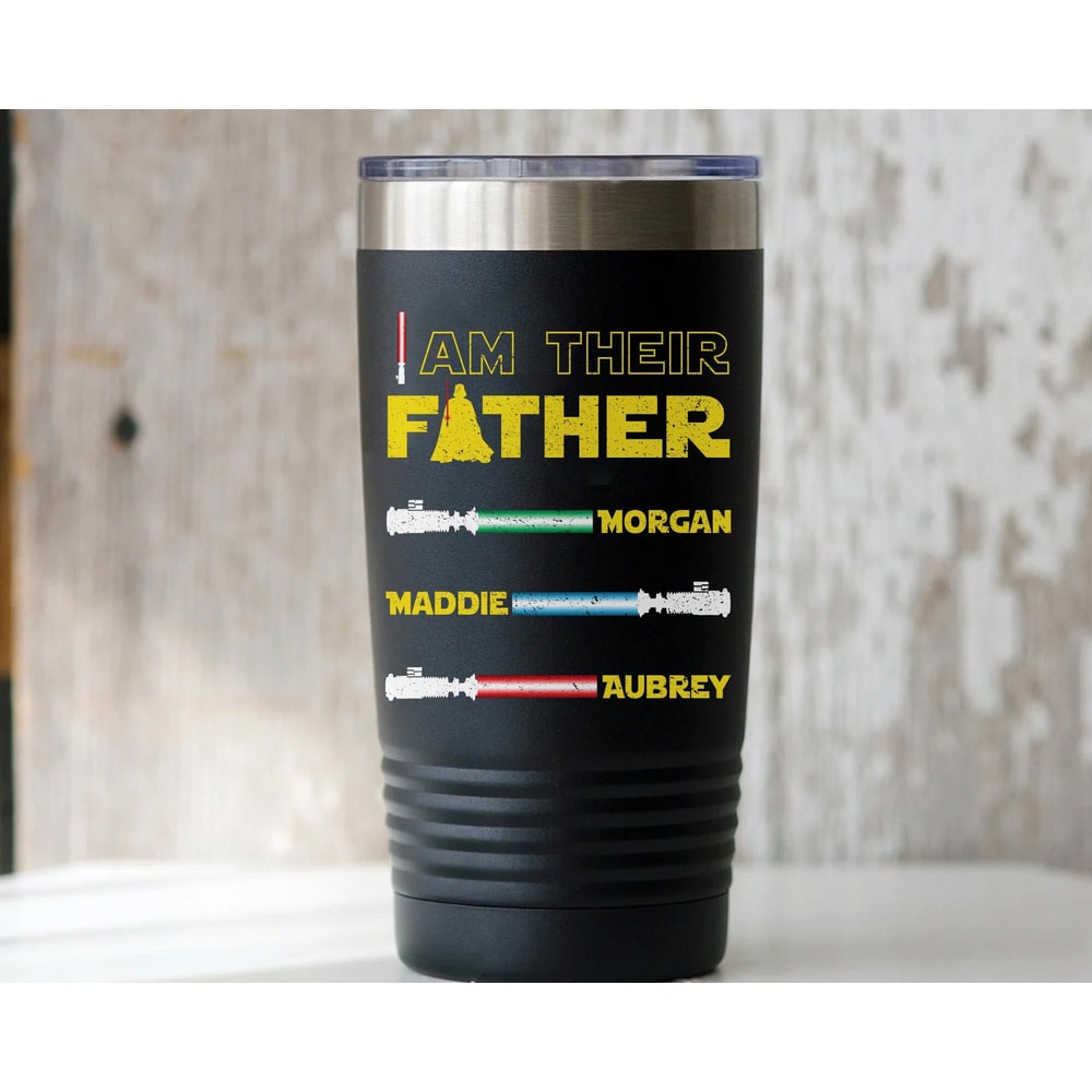 Custom Name Darth Vader I Am Their Father Lightsabers Coffee Mug Star Wars Dad Cup Personalized Father's Day Gift Ideas Galaxy's Edge - 5.jpg