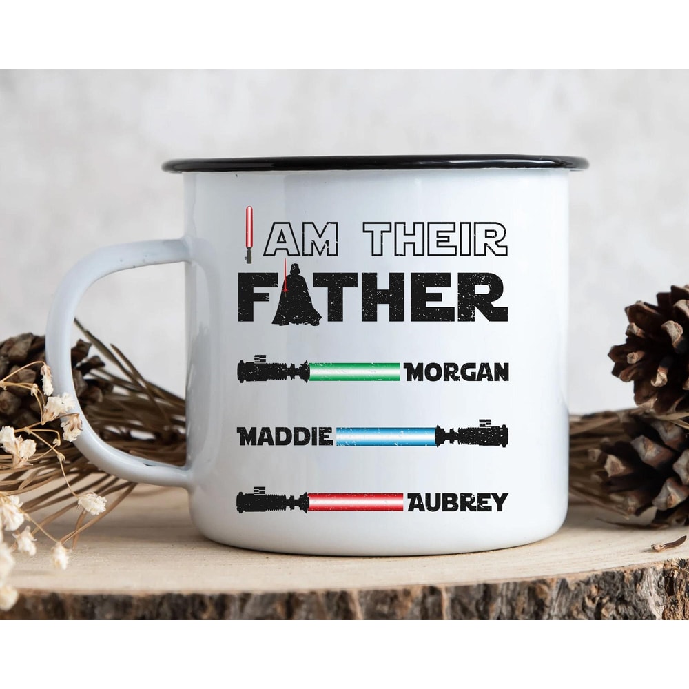 Custom Name Darth Vader I Am Their Father Lightsabers Coffee Mug Star Wars Dad Cup Personalized Father's Day Gift Ideas Galaxy's Edge - 6.jpg