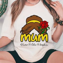 custom name disney princess belle shirt / mommy