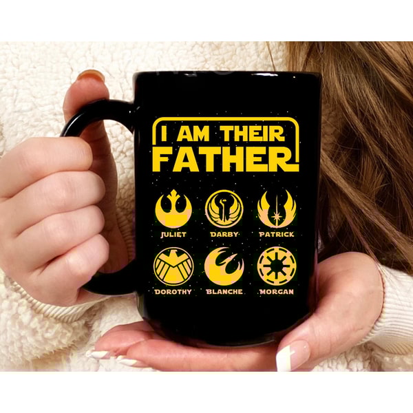 Custom Name I Am Their Father Star Wars Symbols Coffee Mug Star Wars Dad Cup Father and Kids Personalized Father's Day Gift Ideas - 2.jpg