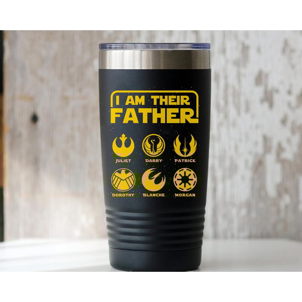 Custom Name I Am Their Father Star Wars Symbols Coffee Mug Star Wars Dad Cup Father and Kids Personalized Father's Day Gift Ideas - 3.jpg