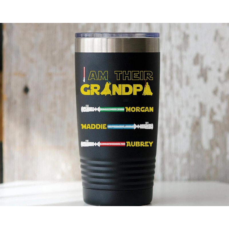 Custom Name I Am Their Grandpa Darth Vader Lightsabers Coffee Mug Star Wars Grandfather Cup Personalized Father's Day Gift Ideas - 3.jpg