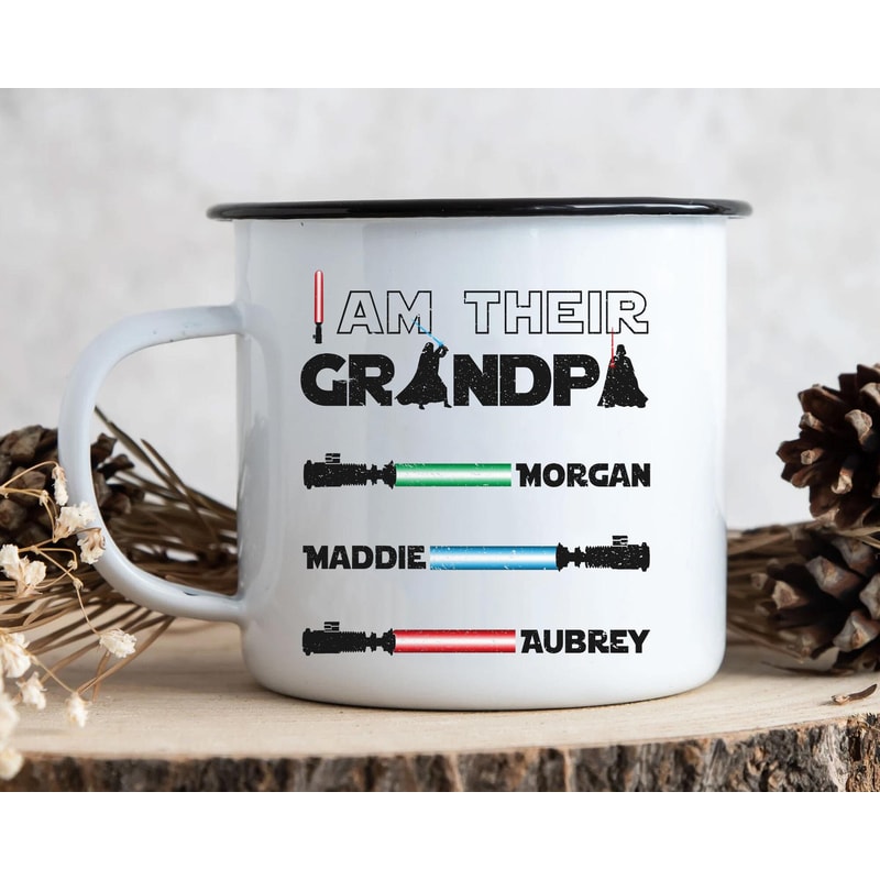 Custom Name I Am Their Grandpa Darth Vader Lightsabers Coffee Mug Star Wars Grandfather Cup Personalized Father's Day Gift Ideas - 6.jpg