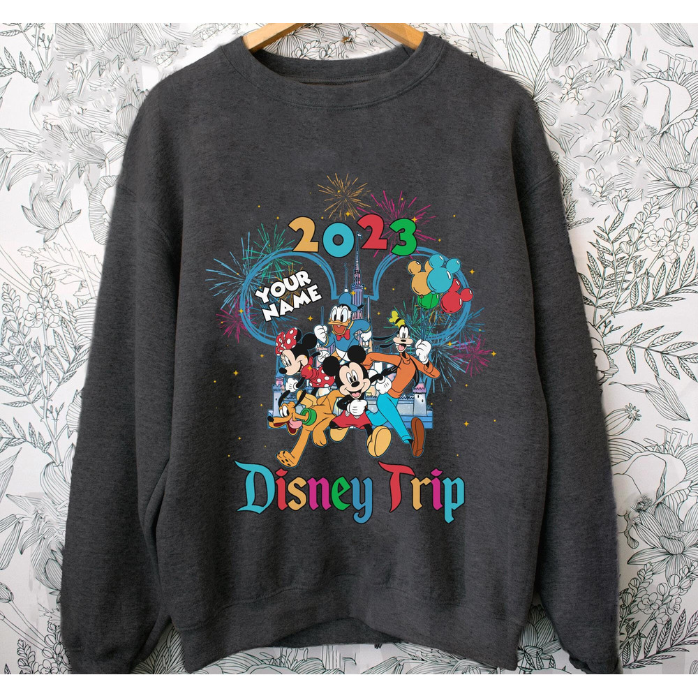 Custom Name Mickey And Friends Disney 2023 Trip Shirt  Personalized Disney World T-shirt  Disneyland Family Vacation Tee  Magic Kingdom - 2.jpg