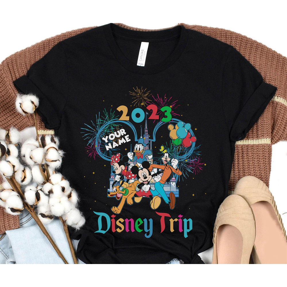 Custom Name Mickey And Friends Disney 2023 Trip Shirt  Personalized Disney World T-shirt  Disneyland Family Vacation Tee  Magic Kingdom - 5.jpg