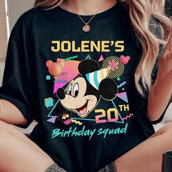 custom retro 80s mickey mouse birthday shirt /