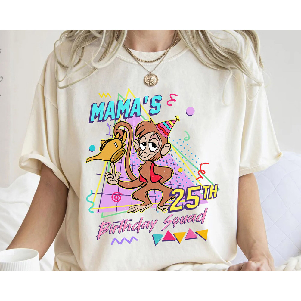 Custom Retro 90s Disney Aladdin Birthday Party Shirt  Jasmine Princess Genie Jafar Personalized Disney Birthday Tee  Birthday Boy Girl - 5.jpg