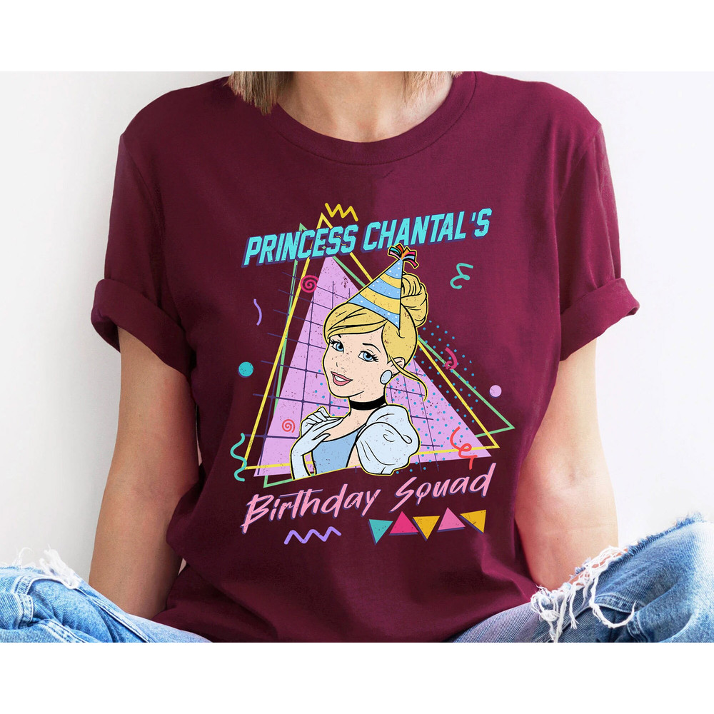 Custom Retro 90s Disney Cinderella Birthday Party Shirt  Lady Tremaine Fairy Godmother Personalized Disney Birthday Tee Birthday Boy Girl - 4.jpg