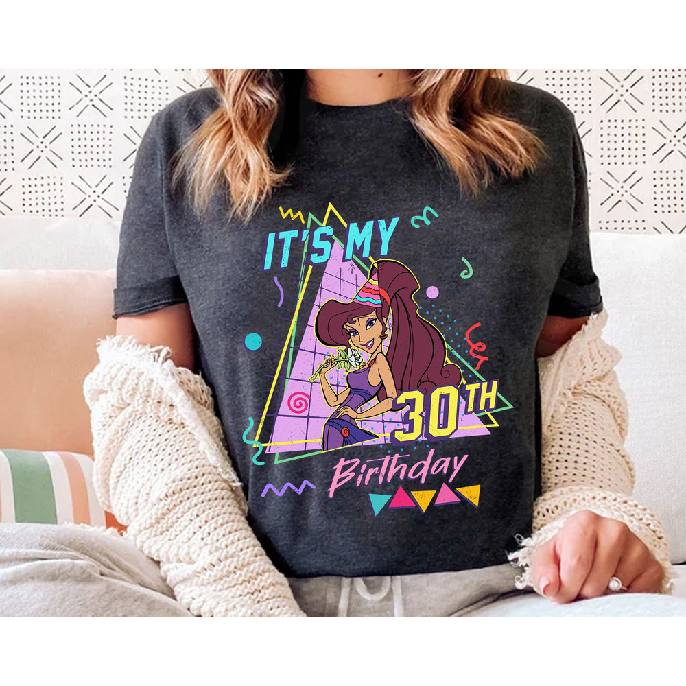 Custom Retro 90s Disney Hercules Birthday Matching T-shirt  Megara Hades Phil  Personalized Disney Birthday Shirt  It's My Birthday Tee - 3.jpg