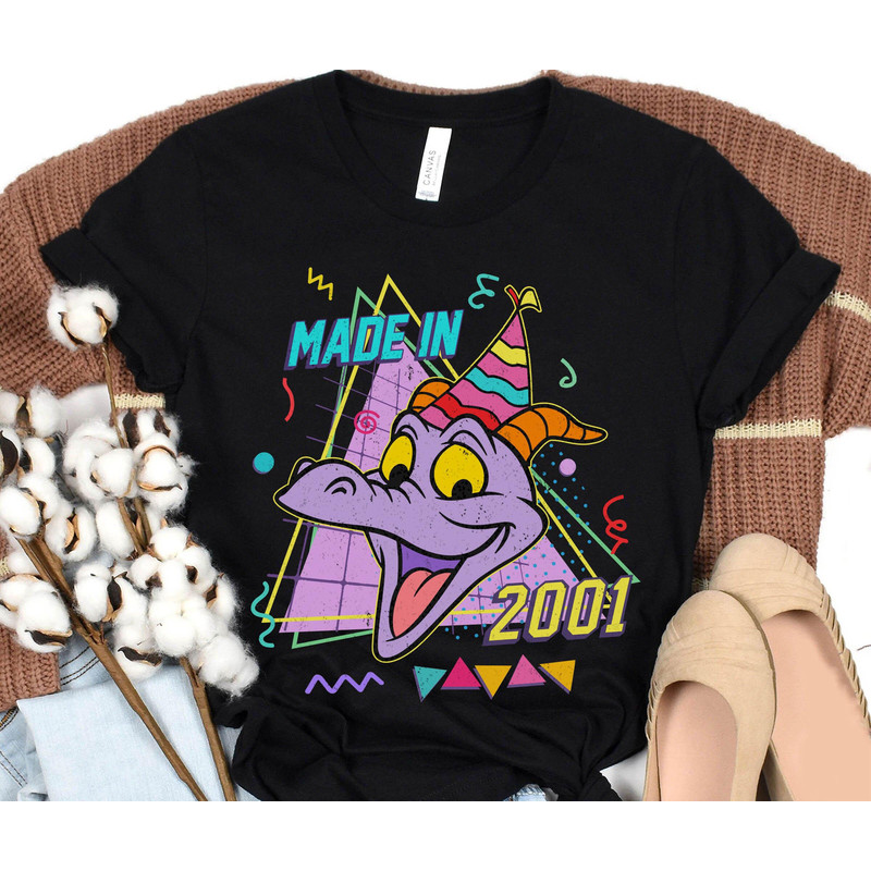 Custom Retro 90s Figment Dragon Birthday Shirt Personalized Birthday Party Tee Walt Disney World Epcot Theme Park Disneyland Trip - 3.jpg