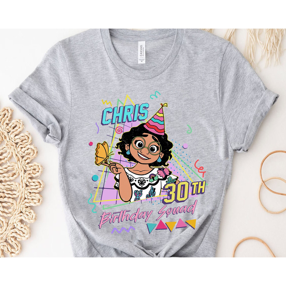 Custom Retro Disney Encanto Birthday Party T-shirt  Personalized Disney Birthday Shirt  Isabela Madrigal Mirabel Luisa  Birthday Boy Girl - 3.jpg
