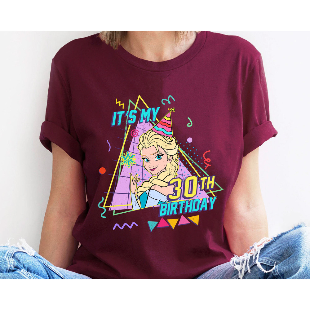 Custom Retro Disney Frozen Birthday Party T-shirt  Elsa Anna Olaf Sven Tee  Personalized Disney Birthday Shirt  Birthday Boy Girl Gift - 5.jpg