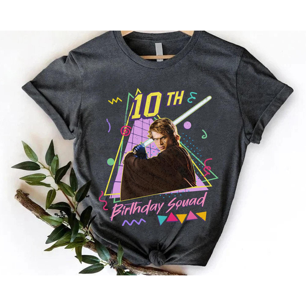 Custom Star Wars Birthday Party Shirt Han Solo Anakin Ahsoka Tano Personalized Birthday Tee May The 4th Be With You Galaxy's Edge Trip - 4.jpg