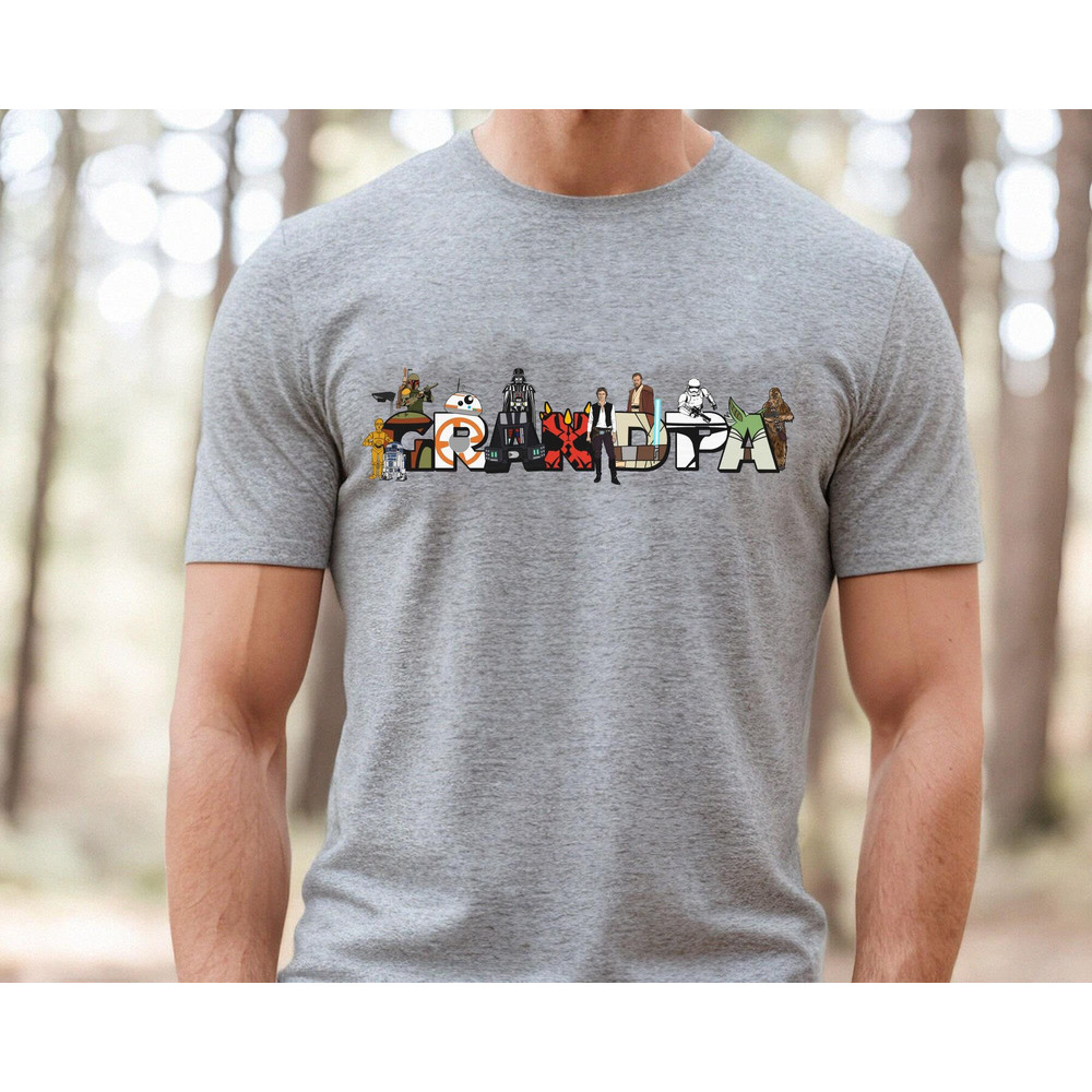 Custom Star Wars Grandpa Shirt  Personalized Nickname Grandpa Tee   May The 4th T-shirt  Father's Day Gift Ideas  Galaxy's Edge Clothing - 2.jpg