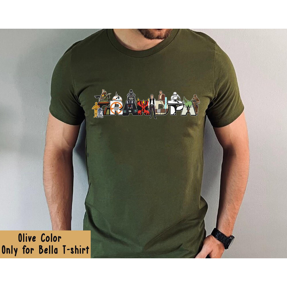 Custom Star Wars Grandpa Shirt  Personalized Nickname Grandpa Tee   May The 4th T-shirt  Father's Day Gift Ideas  Galaxy's Edge Clothing - 4.jpg