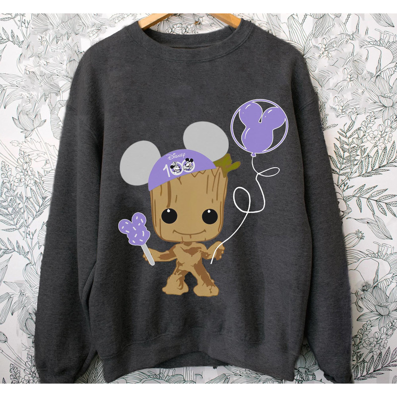 Cute Baby Groot Wears Mickey Ears Disney 100 Years Of Wonder Shirt  Disney Anniversary T-shirt  Walt Disney World  Disneyland 2023 Trip - 5.jpg